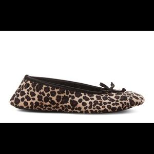 🌵3/&20 - Dearfoams Slippers - Ballet - Leopard